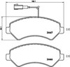 Колодки передні P23136 BREMBO