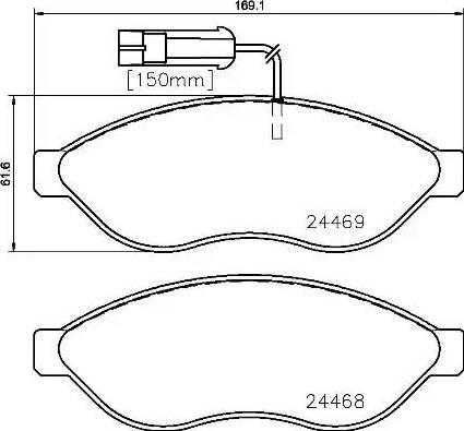 Колодки передні P23143 BREMBO