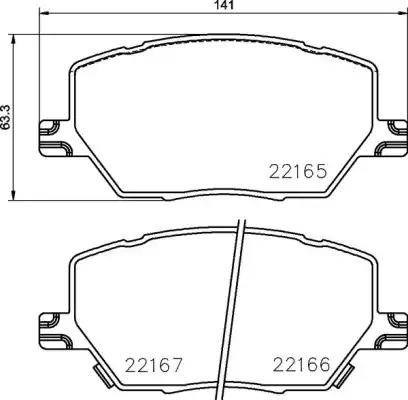 Колодки передні P23164 BREMBO