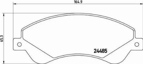 Колодки гальмівні дискові комплект P24065 BREMBO
