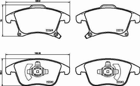 Тормозні колодки P24173 BREMBO