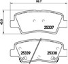 Колодки гальмівні задні, дискові P30067 BREMBO