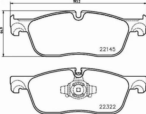 Гальмівні колодки P36035 BREMBO