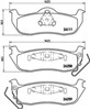 Колодки на гальмо задній дисковий P37011 BREMBO