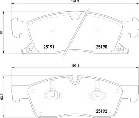 Гальмівні колодки P37017 BREMBO