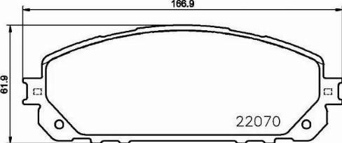 Колодки гальмівні дискові комплект P37021 BREMBO