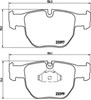 Колодки гальмівні передні, дискові P44012 BREMBO