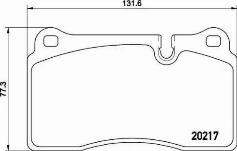 Колодки гальмівні передні, дискові P44018 BREMBO