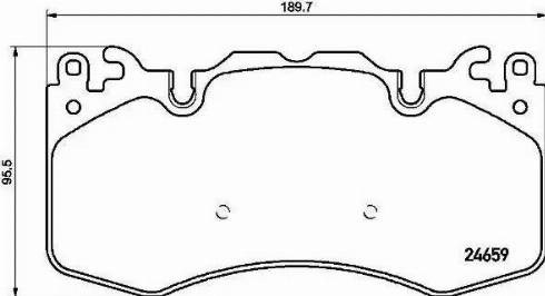 Тормозні колодки P44023 BREMBO