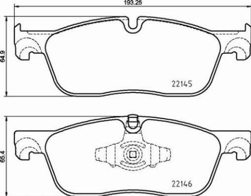 Колодки гальмівні дискові комплект P44026 BREMBO