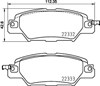 Задні гальмівні колодки P49053 BREMBO