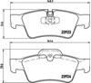 Колодки на гальмо задній дисковий P50064 BREMBO