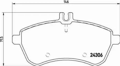 Колодки передні P50067 BREMBO