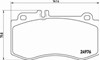 Колодки гальмівні передні, дискові P50087 BREMBO