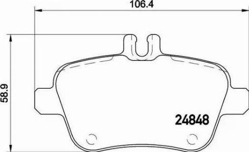 Задні дискові колодки P50091 BREMBO