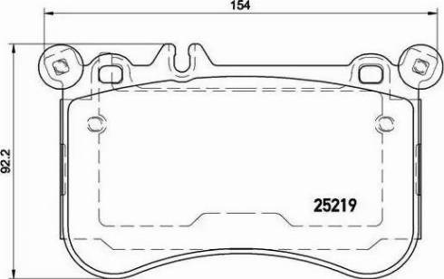 Колодки гальмівні передні, дискові P50098 BREMBO