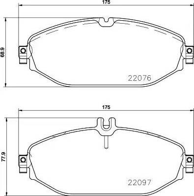 Колодки гальмівні дискові комплект P50124 BREMBO