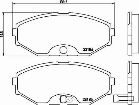 Гальмівні колодки P56045 BREMBO