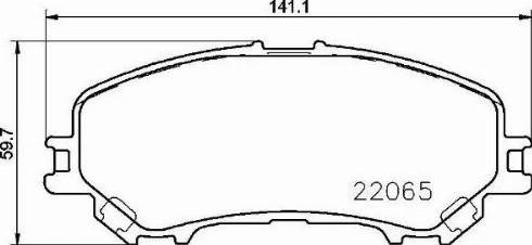 Колодки гальмівні передні, дискові P56100 BREMBO