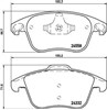 Колодки гальмівні передні, дискові P61117 BREMBO