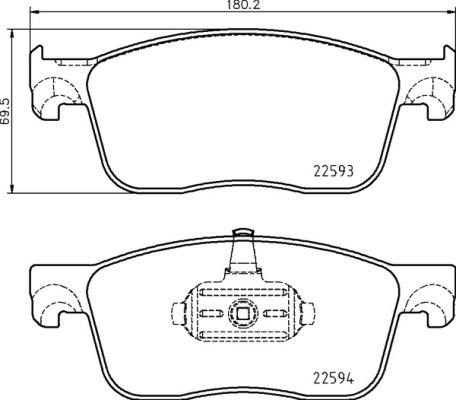 Колодки гальмівні дискові комплект P61134 BREMBO