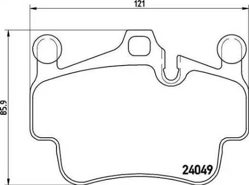 Колодки гальмівні дискові комплект P65014 BREMBO