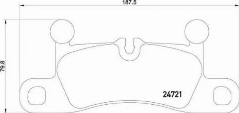 Задні гальмівні колодки P65027 BREMBO