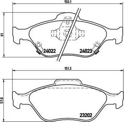 Гальмівні колодки P83085 BREMBO