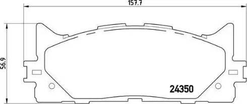 Колодки гальмівні дискові комплект P83117 BREMBO