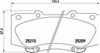 Колодки гальмівні дискові комплект P83140 BREMBO