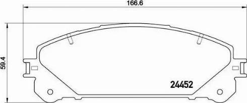 Передні гальмівні колодки P83145 BREMBO