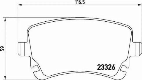 Колодки на гальмо задній дисковий P85076 BREMBO