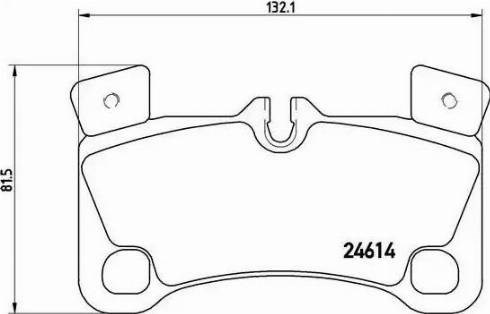 Колодки гальмівні задні, дискові P85103 BREMBO