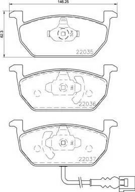Тормозні колодки P85137 BREMBO