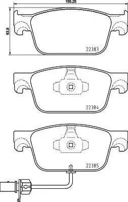 Колодки гальмівні дискові комплект P85153 BREMBO