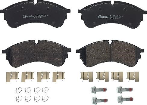 Колодки гальмівні передні, дискові P85168 BREMBO