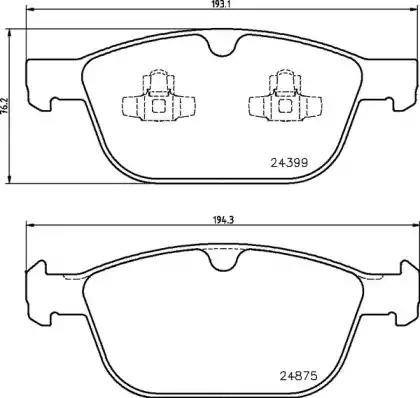 Тормозні колодки P86023 BREMBO