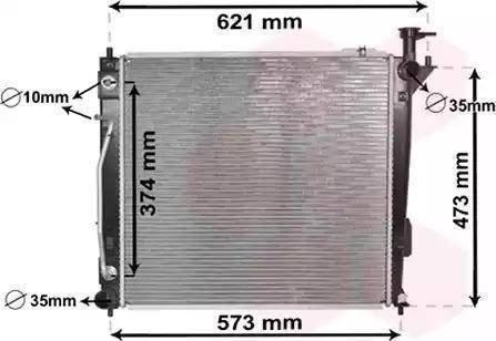 Радиатор охлаждения двигателя PL812851