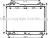 Радіатор охолодження двигуна SZ2104 AVA
