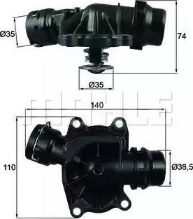 Термостат впускного колектора TI23388 MAHLE