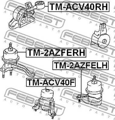 Подушка двигуна TM-2AZFELH