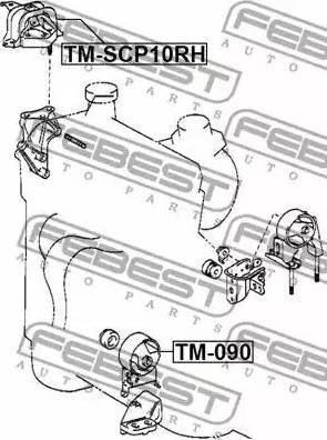 Опора кпп TMSCP10RH FEBEST