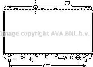 Радіатор охолодження двигуна TO2186 AVA