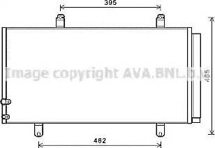 Ava toyota радіатор кондиціонера (конденсатор) camry 07- TO5696D