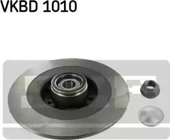 Skf renault гальмівний диск задній. з підшипником espace iv  02- VKBD 1010