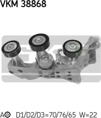 Натяжний ролик VKM38868 SKF