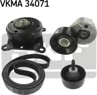 Роликовий модуль натягувача ременя (ролик, ремінь) VKMA 34071