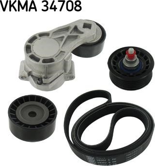 Ремінь приводний, агрегатів, комплект VKMA34708 SKF