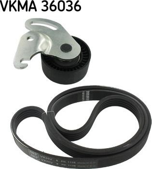 Роликовий модуль натягувача ременя (ролик, ремінь) VKMA 36036