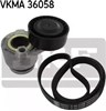 Ремінь приводний, агрегатів, комплект VKMA36058 SKF